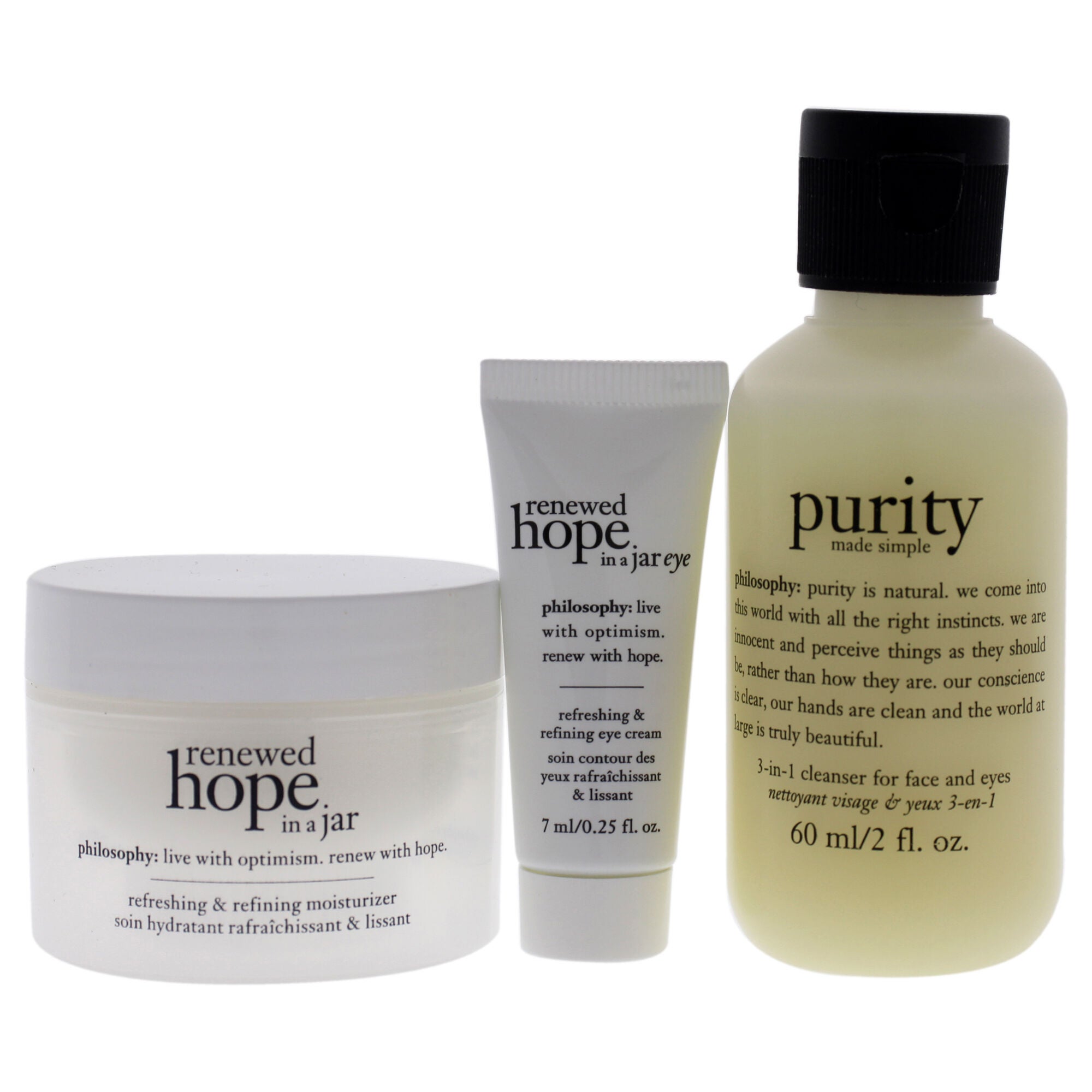Renewed Hope Trail Kit by Philosophy for Unisex - 3 Pc Kit, See Description, alternate image number 1
