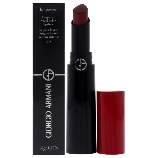 Lip Power Longwear Vivid Color Lipstick - 202 Grazia by Giorgio Armani for Women - 0.11 oz Lipstick, See Description, hi-res image number 0