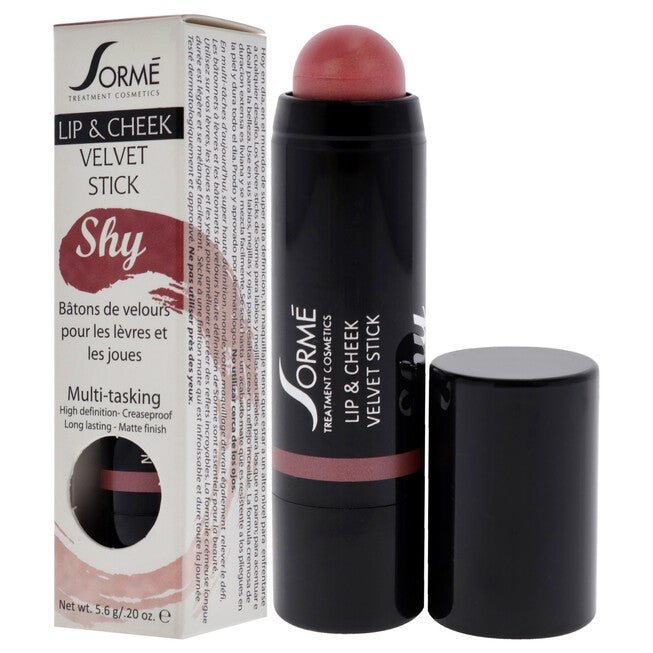 Lip and Cheek Velvet Sticks - Shy by Sorme Cosmetics for Women - 0.20 oz Makeup Sticks, See Description, alternate image number 3