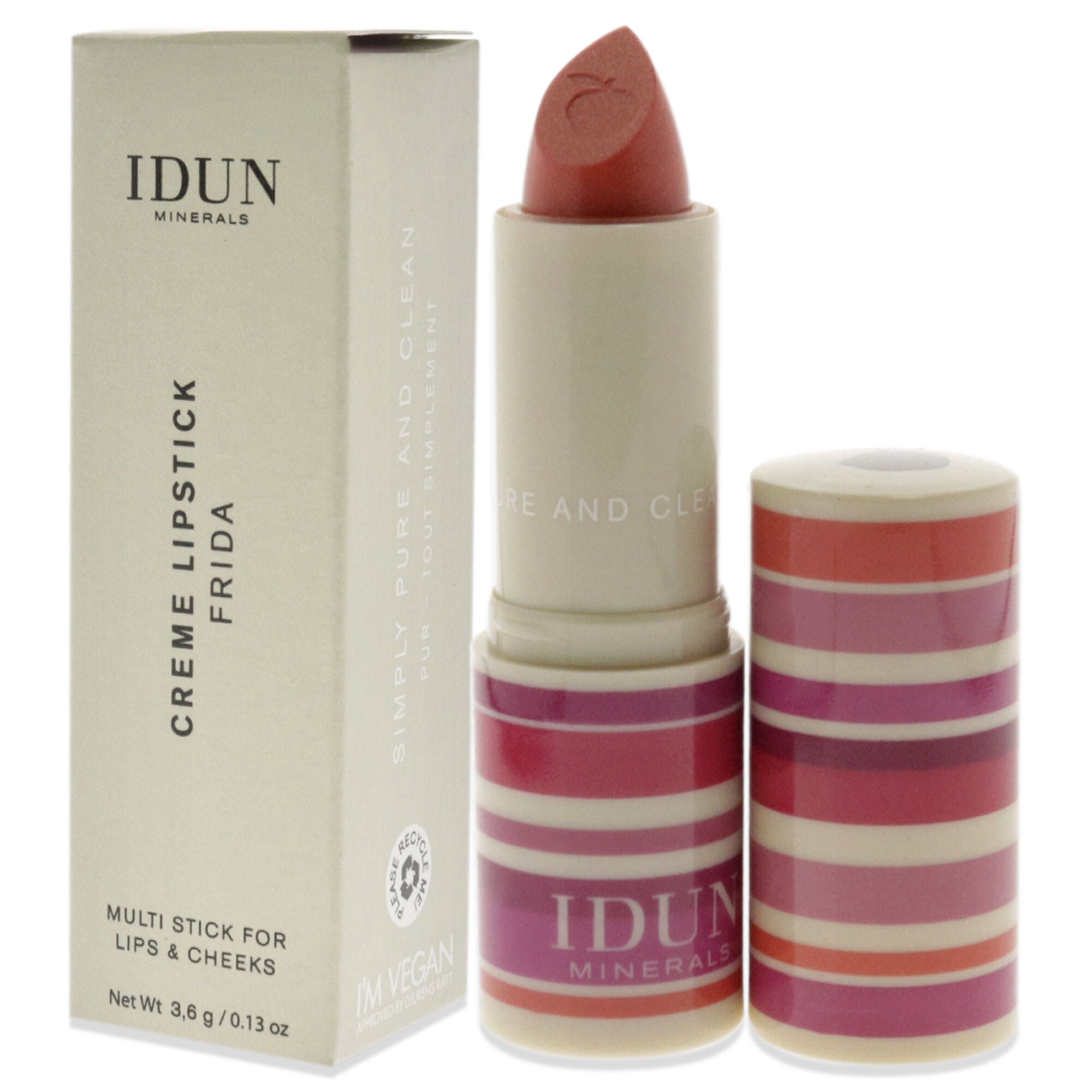 Creme Lipstick - 203 Frida by Idun Minerals for Women - 0.13 oz Lipstick, , alternate image number 7