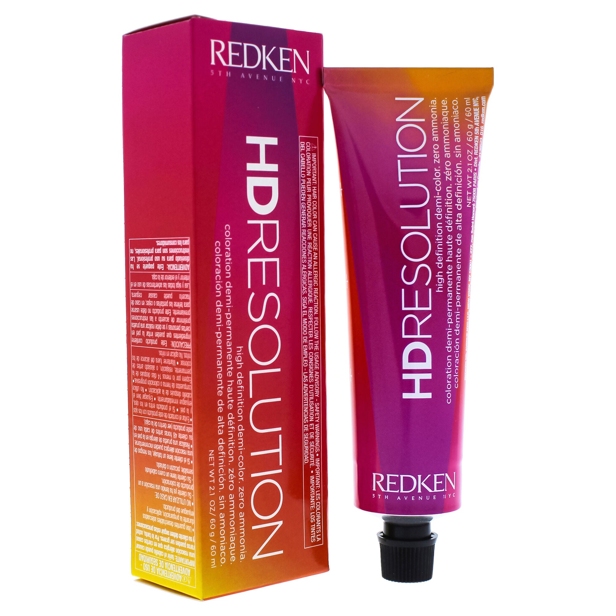 HD Resolution Haircolor - 7.03 Natural-Gold by Redken for Unisex - 2.1 oz Hair Color, See Description, alternate image number 2