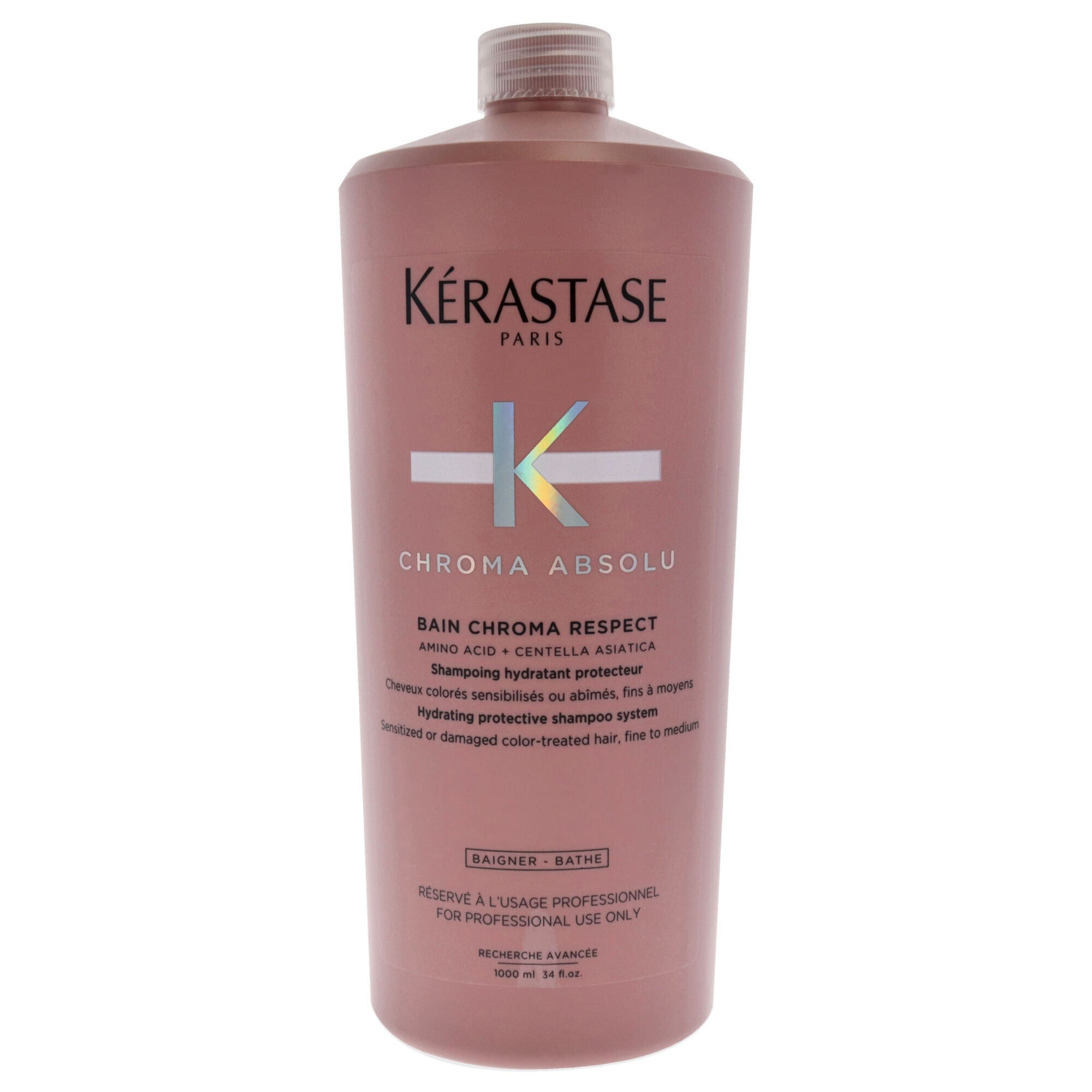 Chroma Absolu Bain Respect Shampoo by Kerastase for Unisex - 34 oz Shampoo, , alternate image number 2