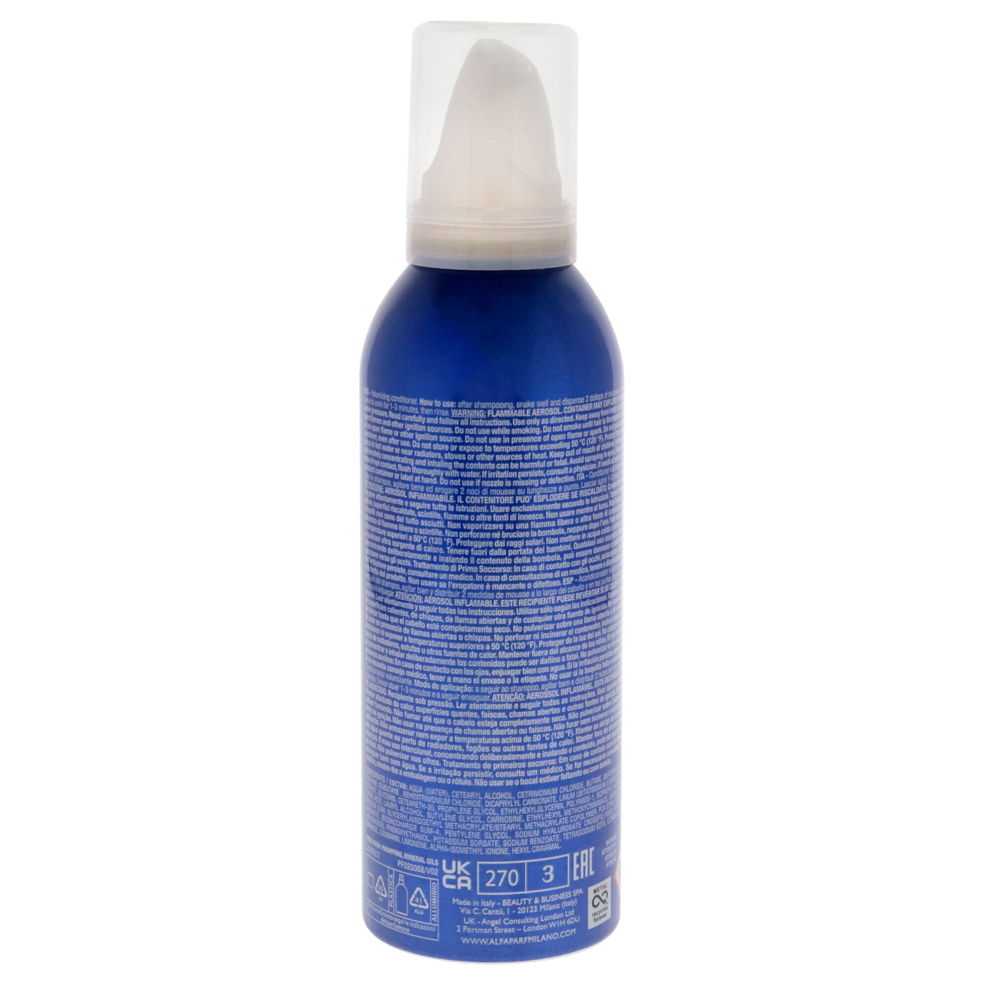 Semi Di Lino Volumizing Mousse Conditioner by Alfaparf Milano for Unisex - 6.76 oz Mousse, See Description, alternate image number 2