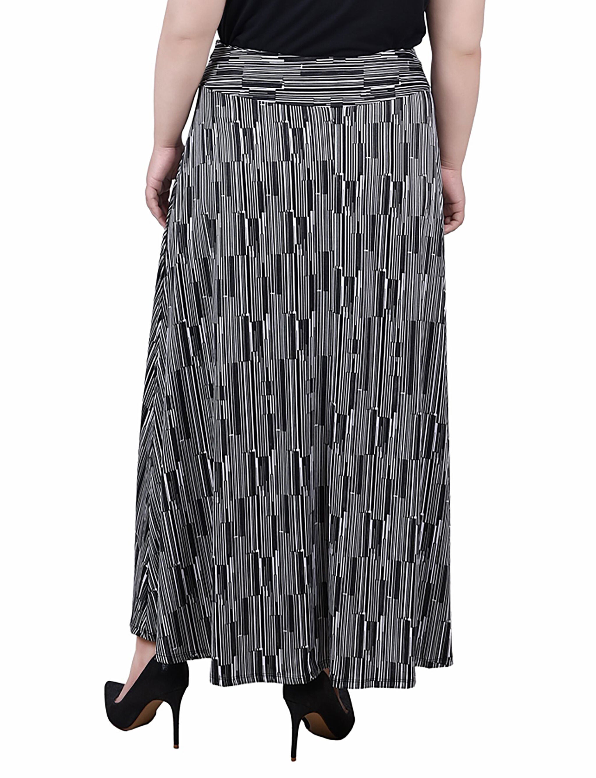Maxi Skirt With Sash Waist Tie, Dk Wooden, alternate image number 2