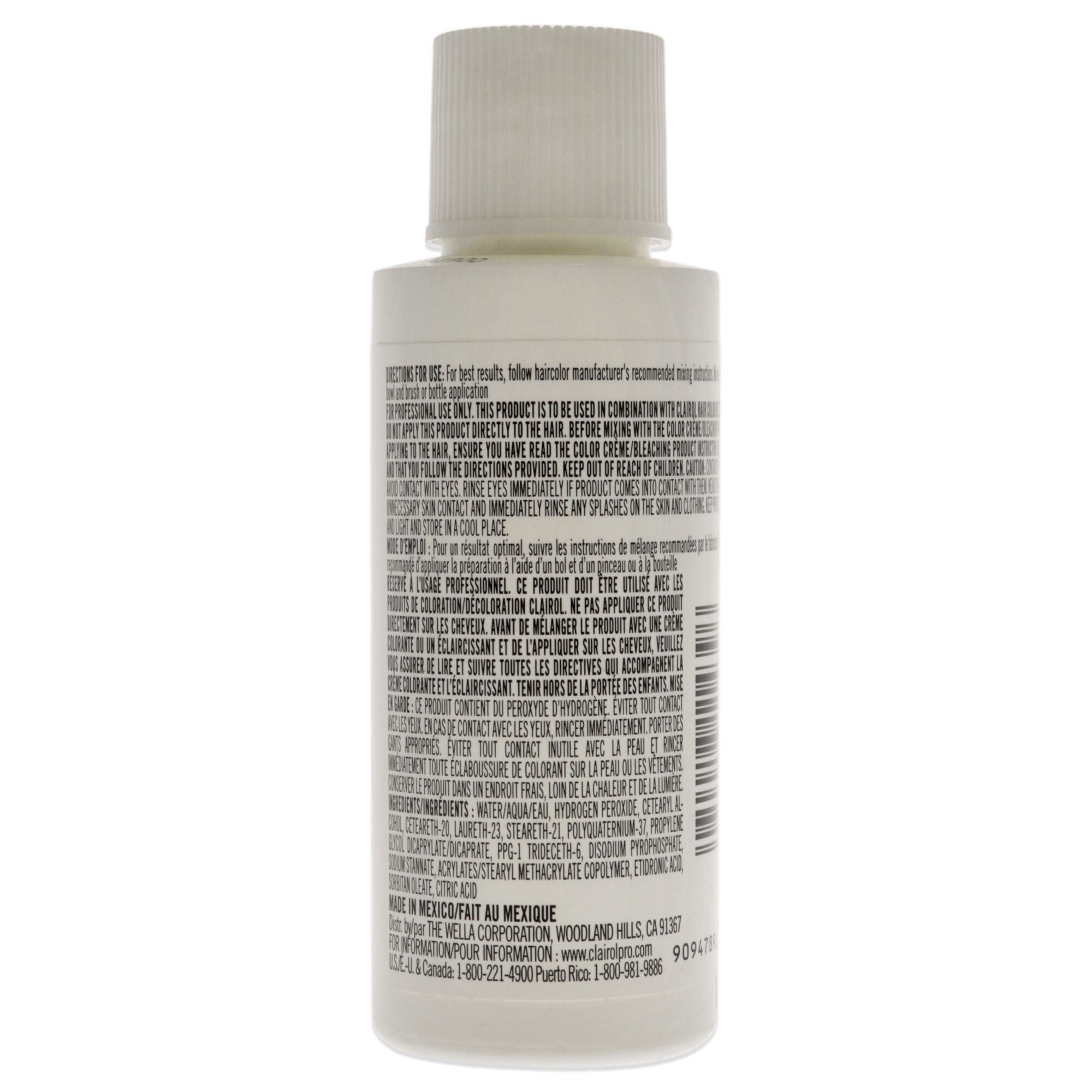 Pure White 20 Volume Creme Developer by Clairol for Unisex - 2 oz Lightener, See Description, alternate image number 1