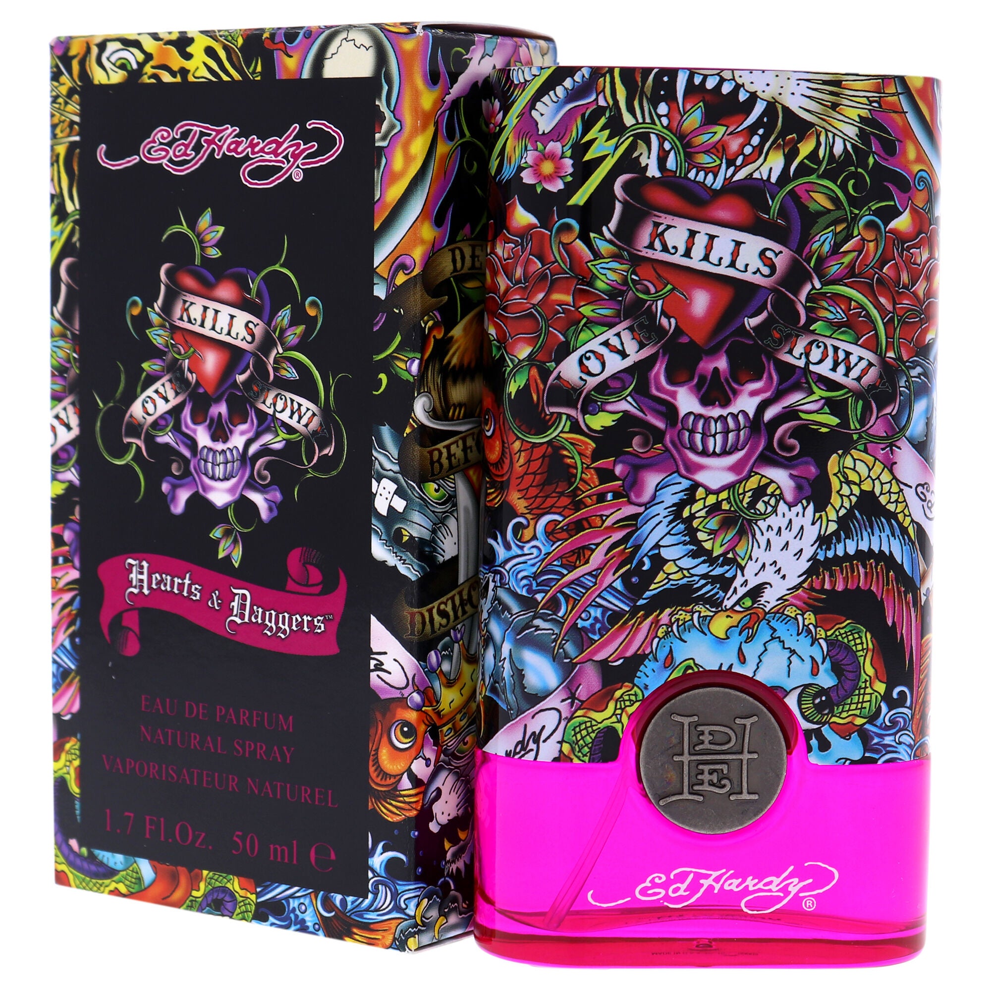 Ed Hardy Hearts and Daggers by Christian Audigier for Women - 1.7 oz EDP Spray, See Description, alternate image number 3