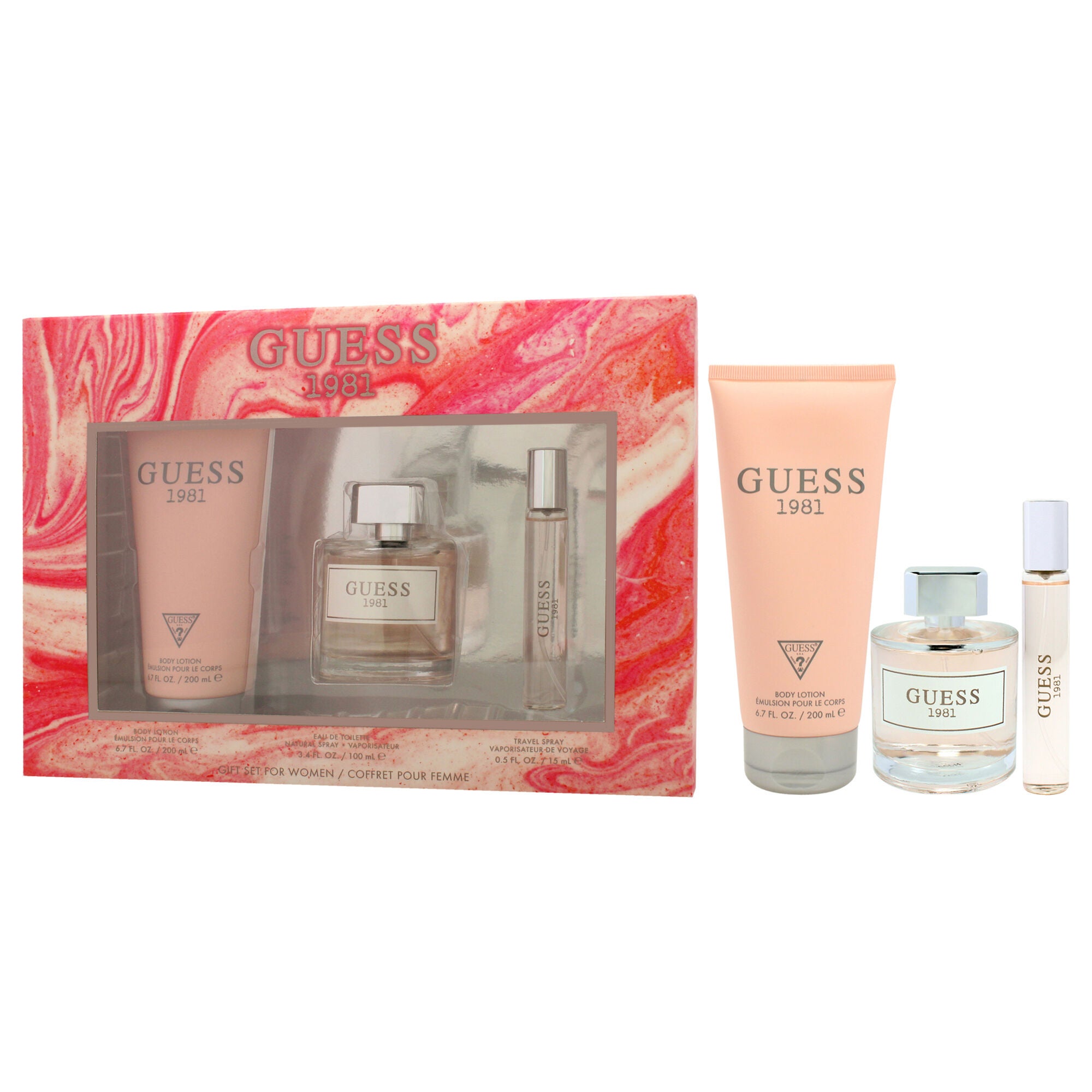 Guess 1981 by Guess for Women - 3 Pc Gift Set 3.4oz EDT Spray, 0.5oz Travel Spray, 6.7oz Body Lotion, See Description, alternate image number 3