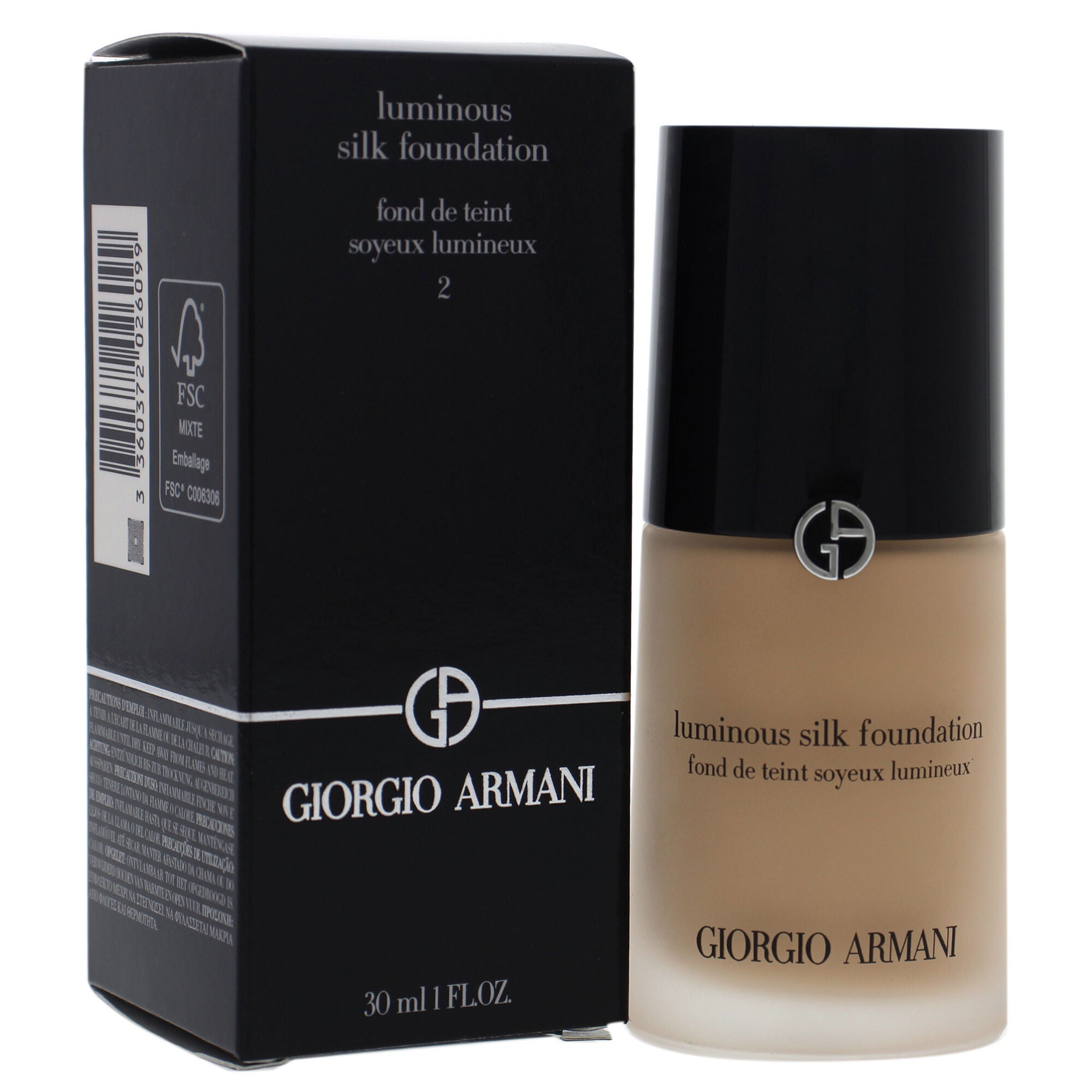 Luminous Silk Foundation - 02 by Giorgio Armani for Women - 1 oz Foundation, , alternate image number 6