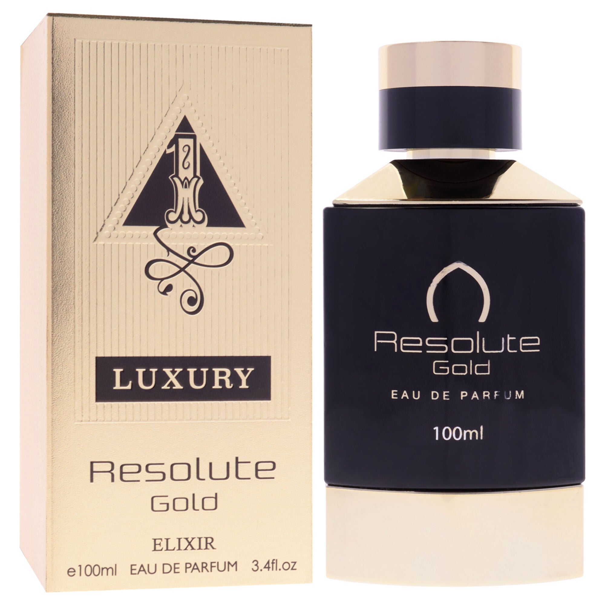 Luxury Collection - Resolute Gold Elixir by Khalis for Men - 3.4 oz EDP Spray, Clear, alternate image number 2