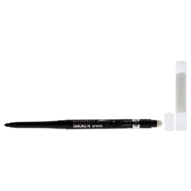 Exaggerate Smoke N Shine Eyeliner - 001 Little Black Smokey by Rimmel London for Women - 0.009 oz Eyeliner, , alternate image number 4