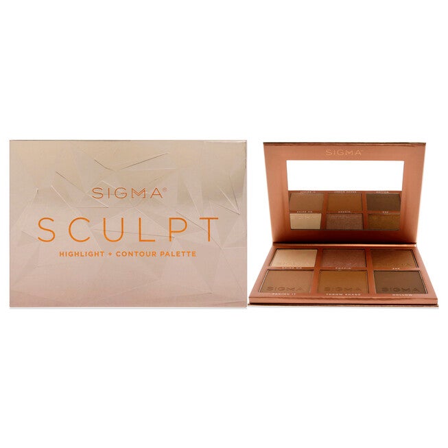 Sculpt Highlight Plus Contour Palette by SIGMA for Women - 0.98 oz Makeup, , alternate image number 1
