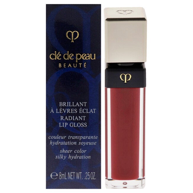Radiant Lip Gloss - 8 Fire Ruby by Cle De Peau for Women - 0.25 oz Lip Gloss, See Description, hi-res image number 0