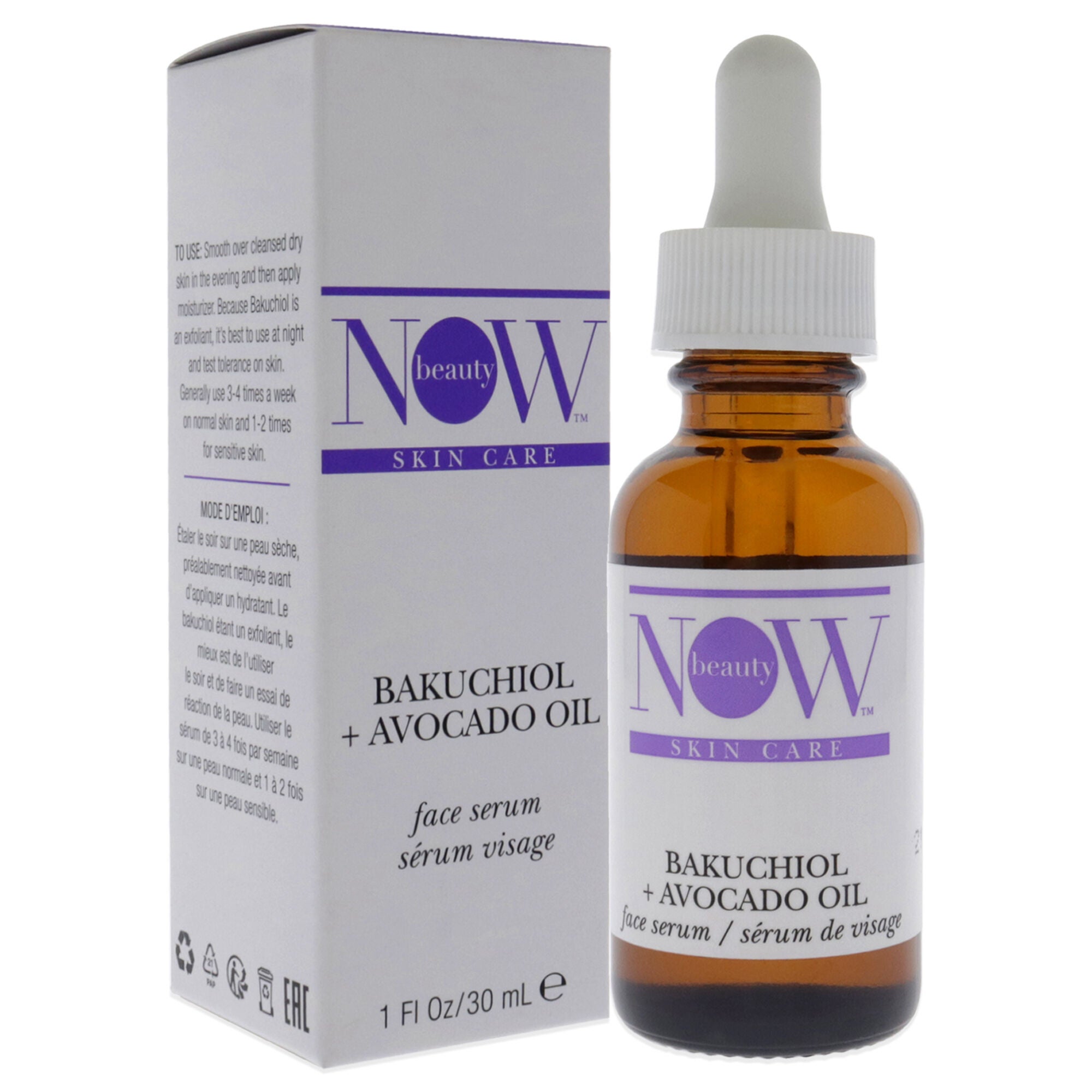 Bakuchiol Plus Avocado Oil Serum by NOW Beauty for Unisex - 1 oz Serum, , alternate image number 6