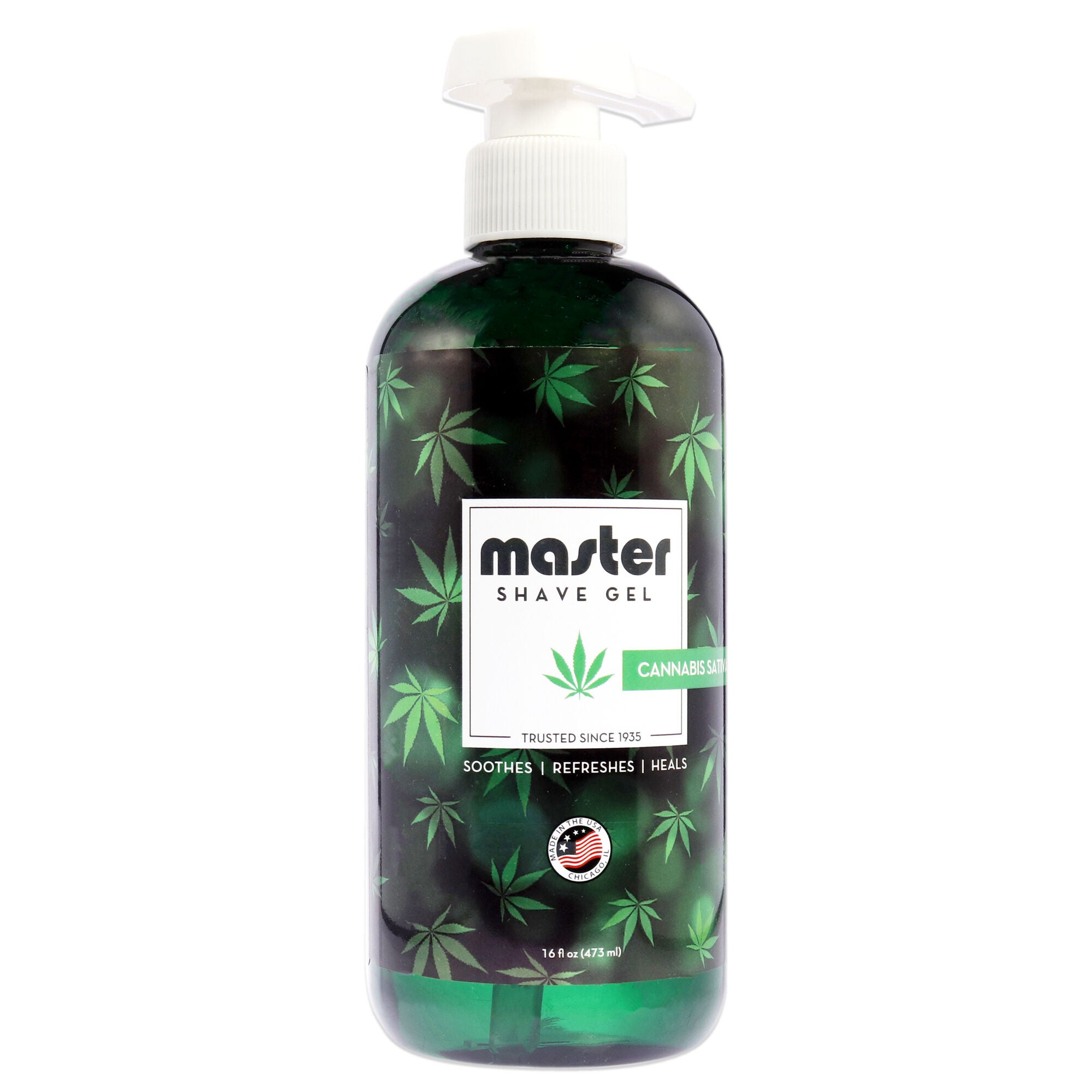 Cannabis Sativa Oil Shave Gel by Master Well Comb for Men - 16 oz Gel, , alternate image number 4