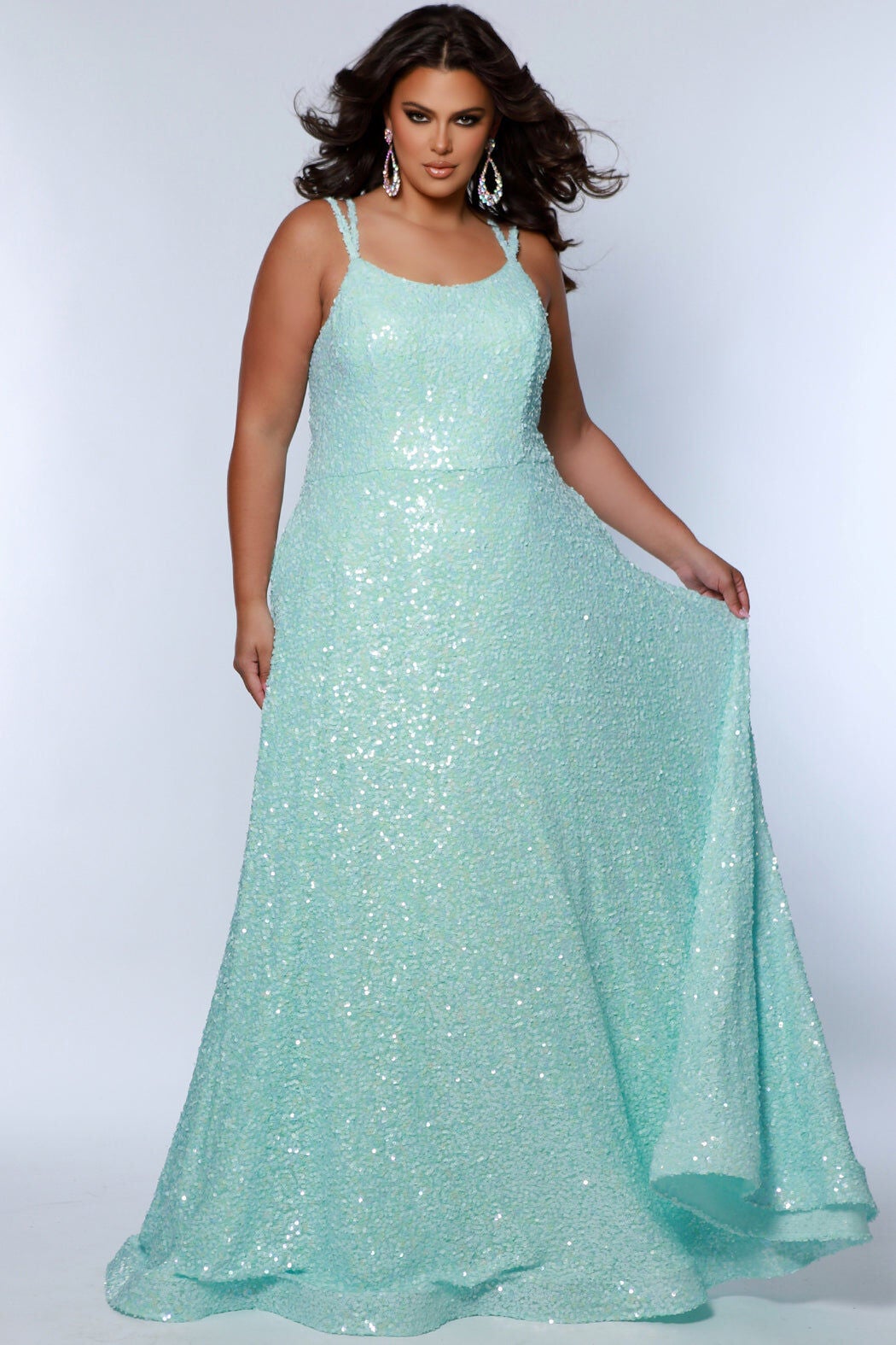SPRING INTO ACTION FORMAL GOWN, Seafoam / Mint, hi-res image number 0