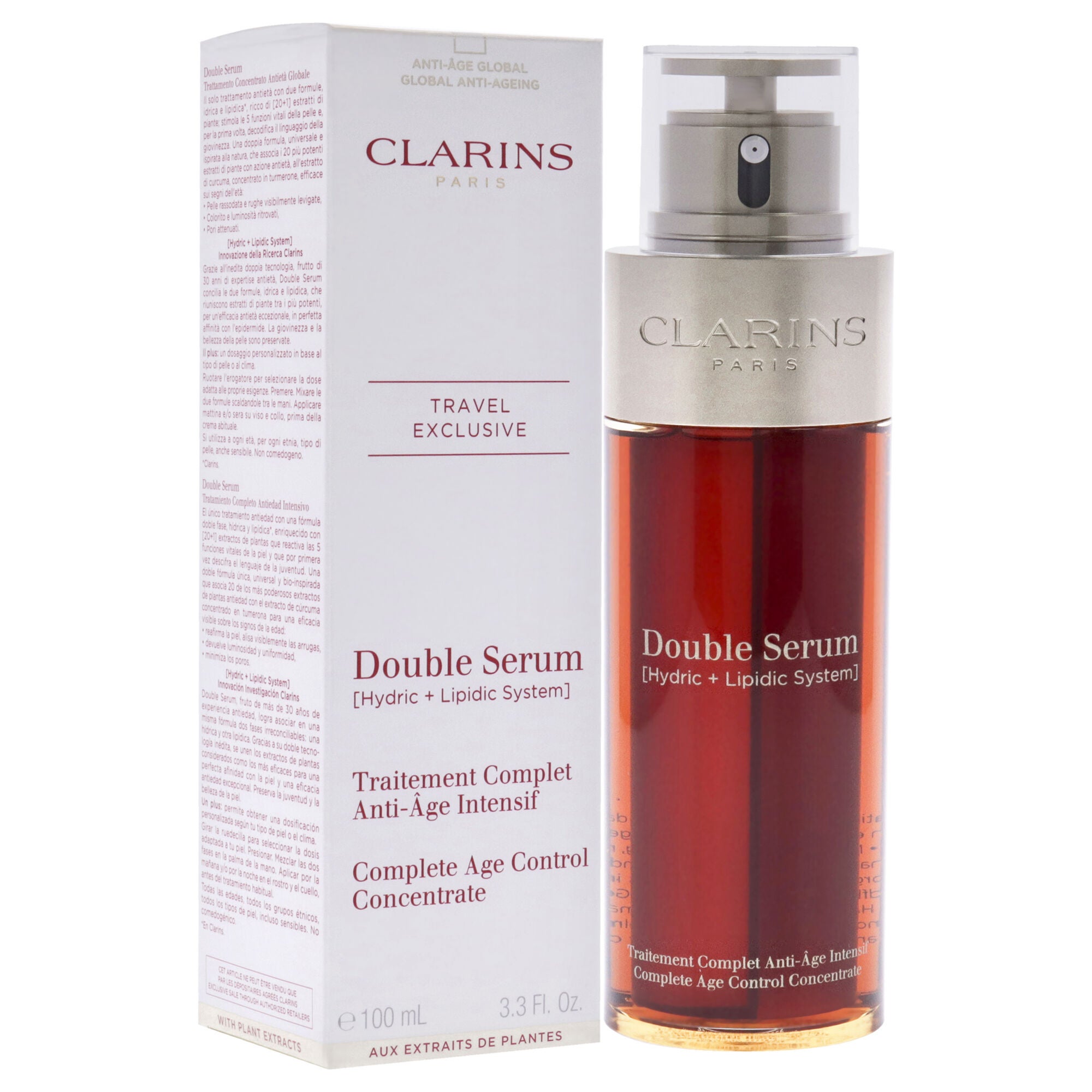 Double Serum Complete Age Control Concentrate by Clarins for Unisex - 3.3 oz Serum, , alternate image number 6