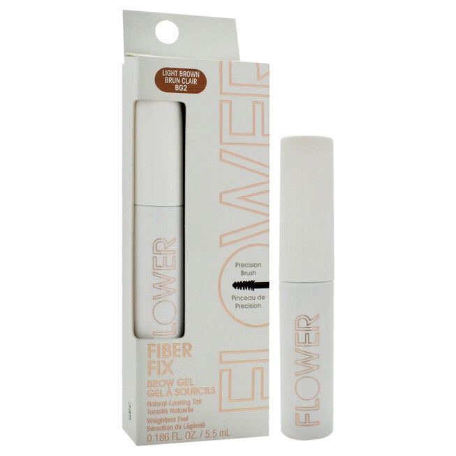 Fiber Fix Brow Gel - BG2 Light Brown by Flower Beauty for Women - 0.186 oz Eyebrow Gel, See Description, alternate image number 2