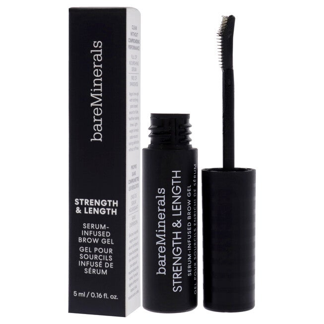 Strength and Length Serum-Infused Brow Gel - Clear by bareMinerals for Women - 0.16 oz Brow Gel, NA, alternate image number null