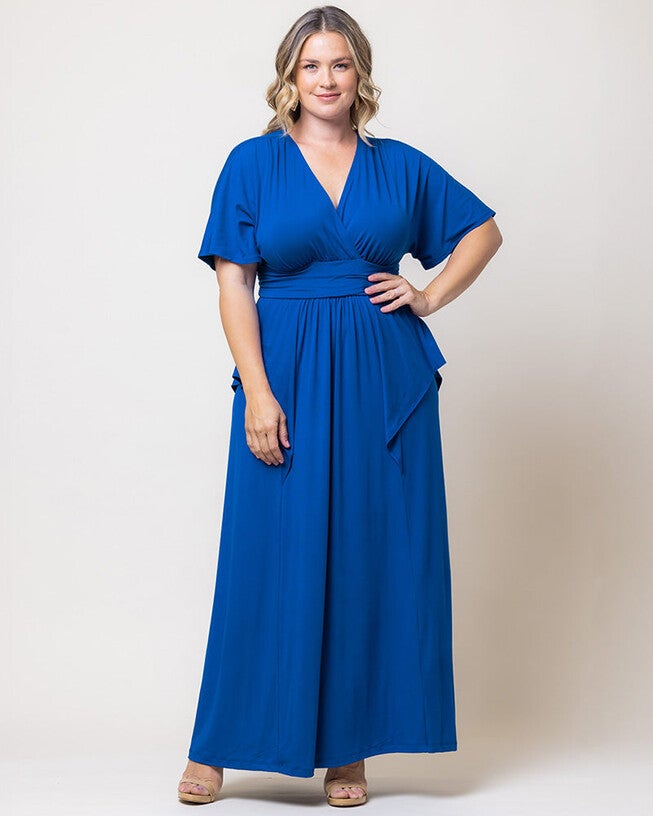 Indie Flair Maxi Dress, Cobalt Blue, alternate image number null