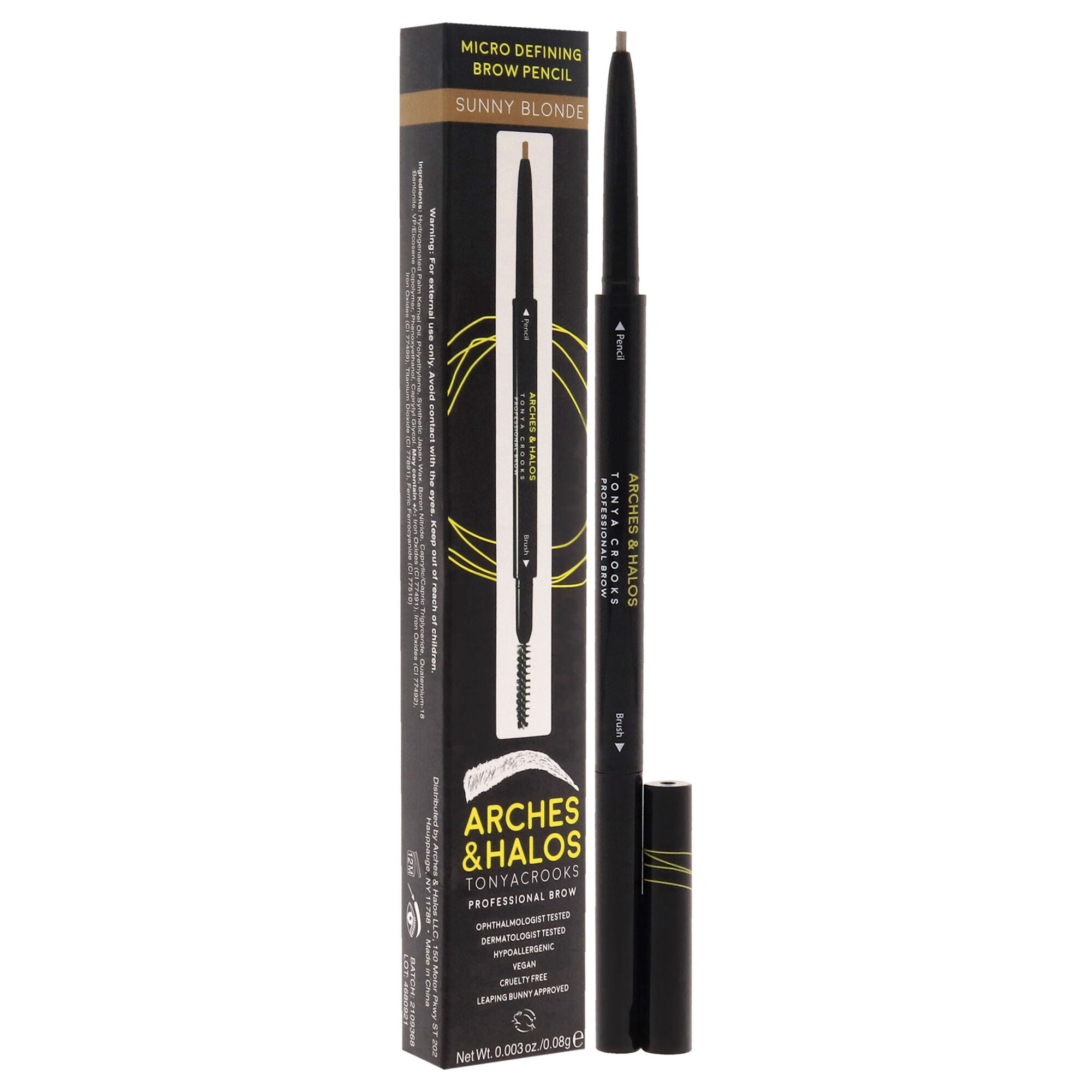 Micro Defining Brow Pencil - Sunny Blonde by Arches and Halos for Women - 0.003 oz Eyebrow Pencil, See Description, alternate image number 1
