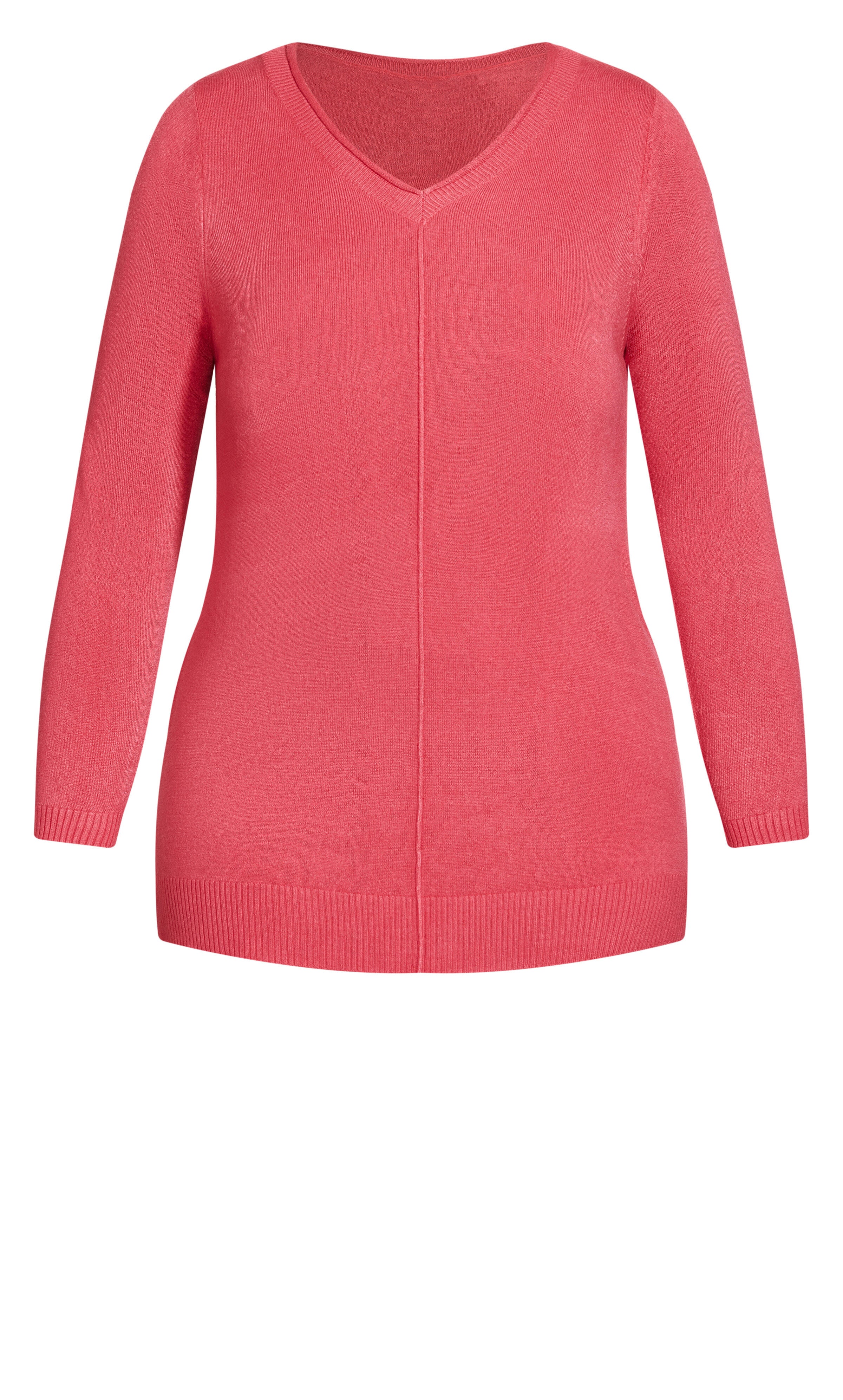 V Neck Sweater - pink, , alternate image number 4