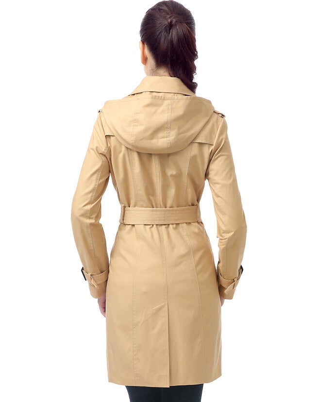 Alexa Waterproof Classic Hooded Trench Coat, , alternate image number 1
