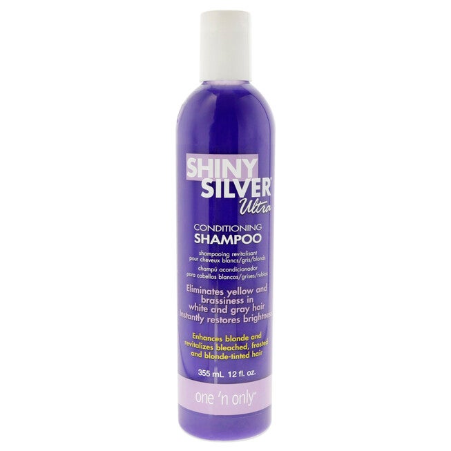 Shiny Silver Ultra Conditioning Shampoo by One n Only for Unisex - 12 oz Shampoo, NA, hi-res image number null