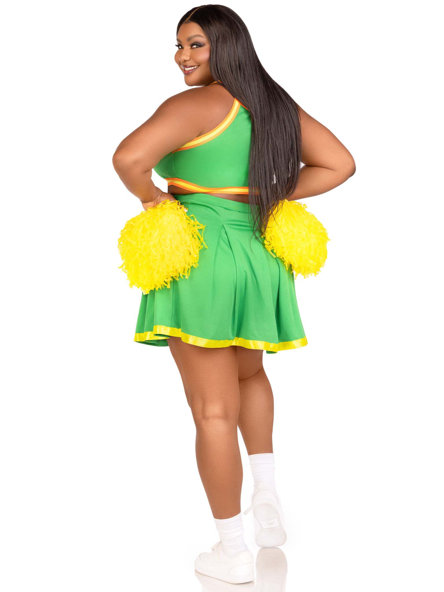 Bring It Cheerleader Costume, Green, alternate image number 3