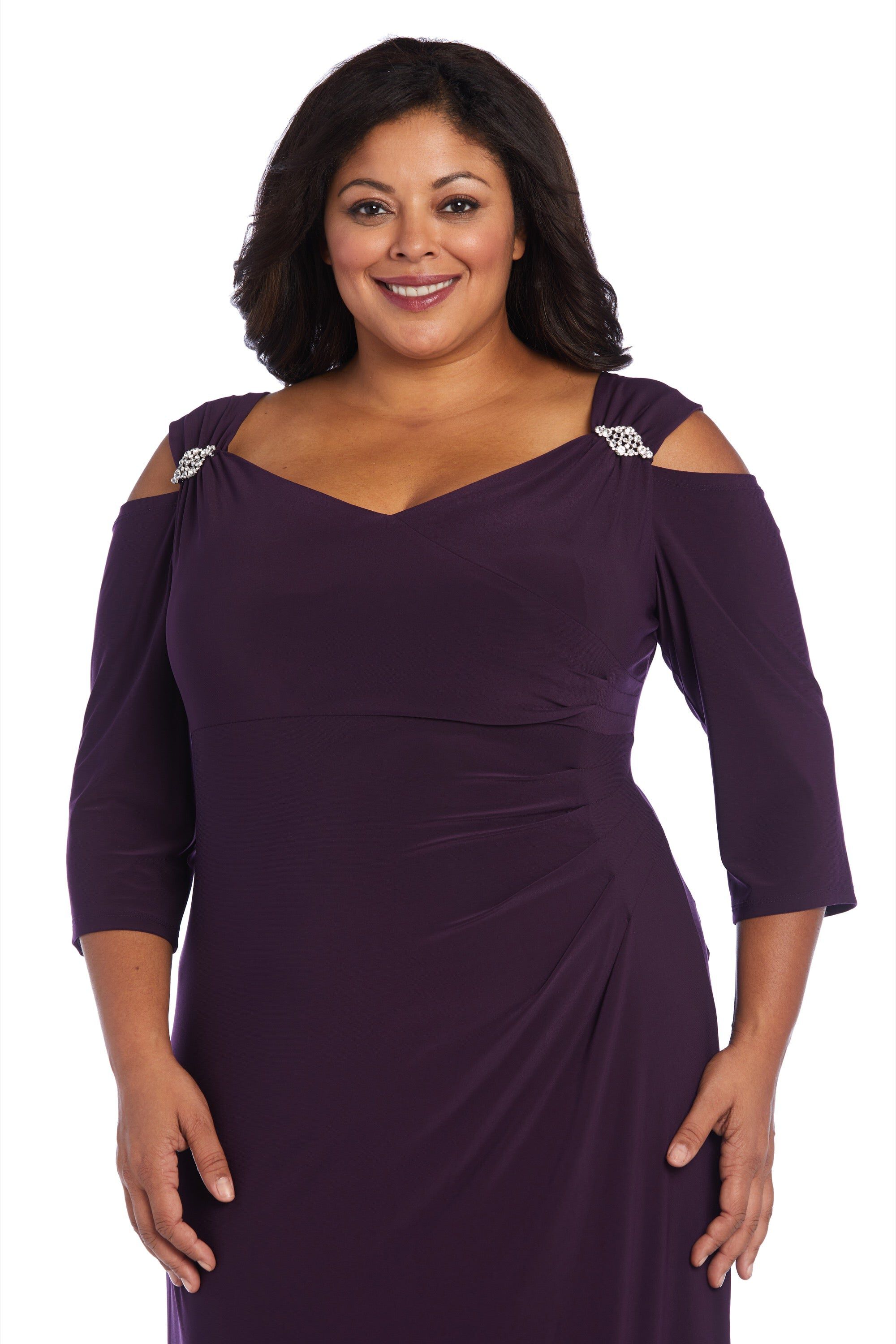 Column Diamante Evening Gown, , alternate image number 2