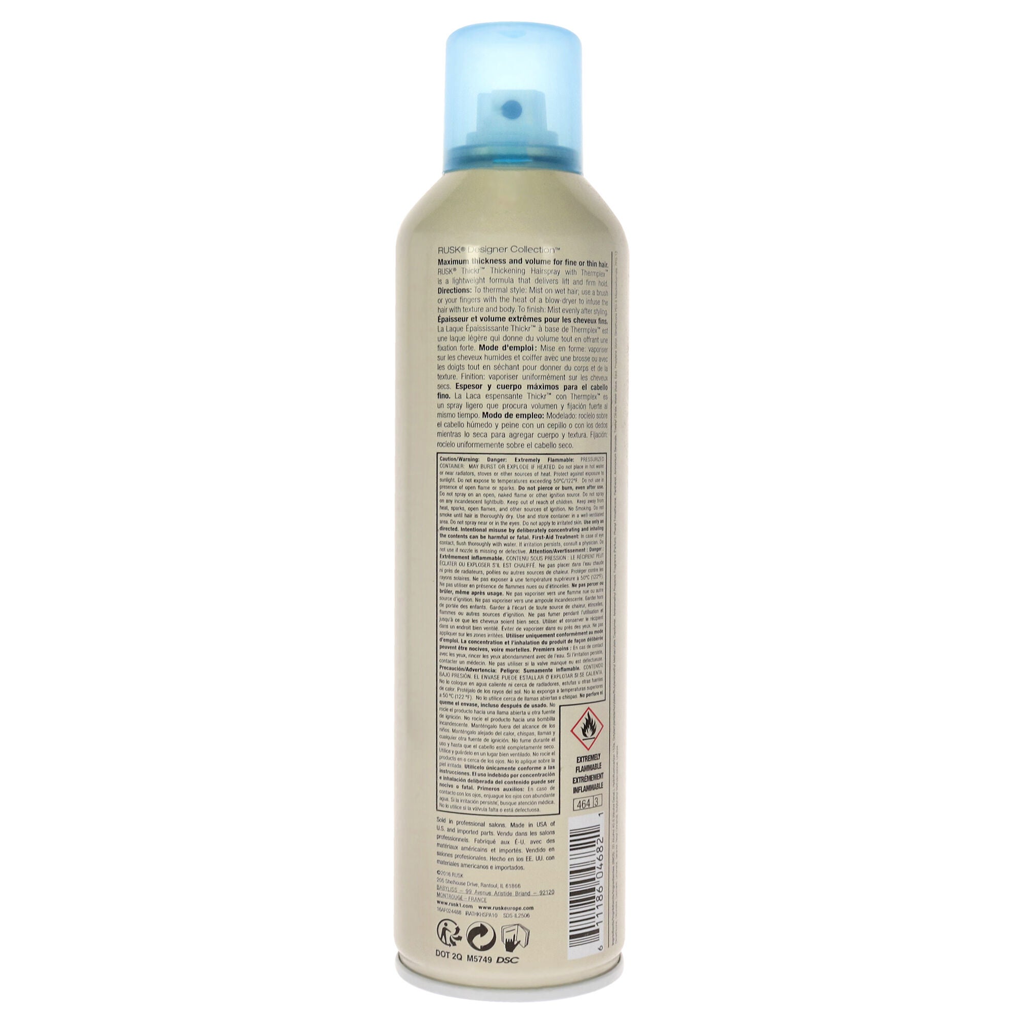 Thickr Thickening Hairspray by Rusk for Unisex - 10.6 oz Hair Spray, , alternate image number 5