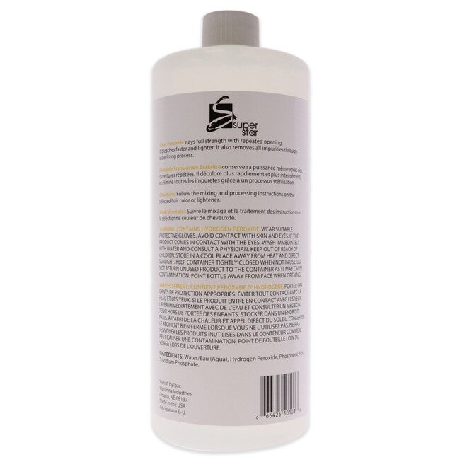 Super Star 10 Volume Crystal Clear Peroxide by Marianna for Unisex - 32 oz Lightener, See Description, alternate image number 1