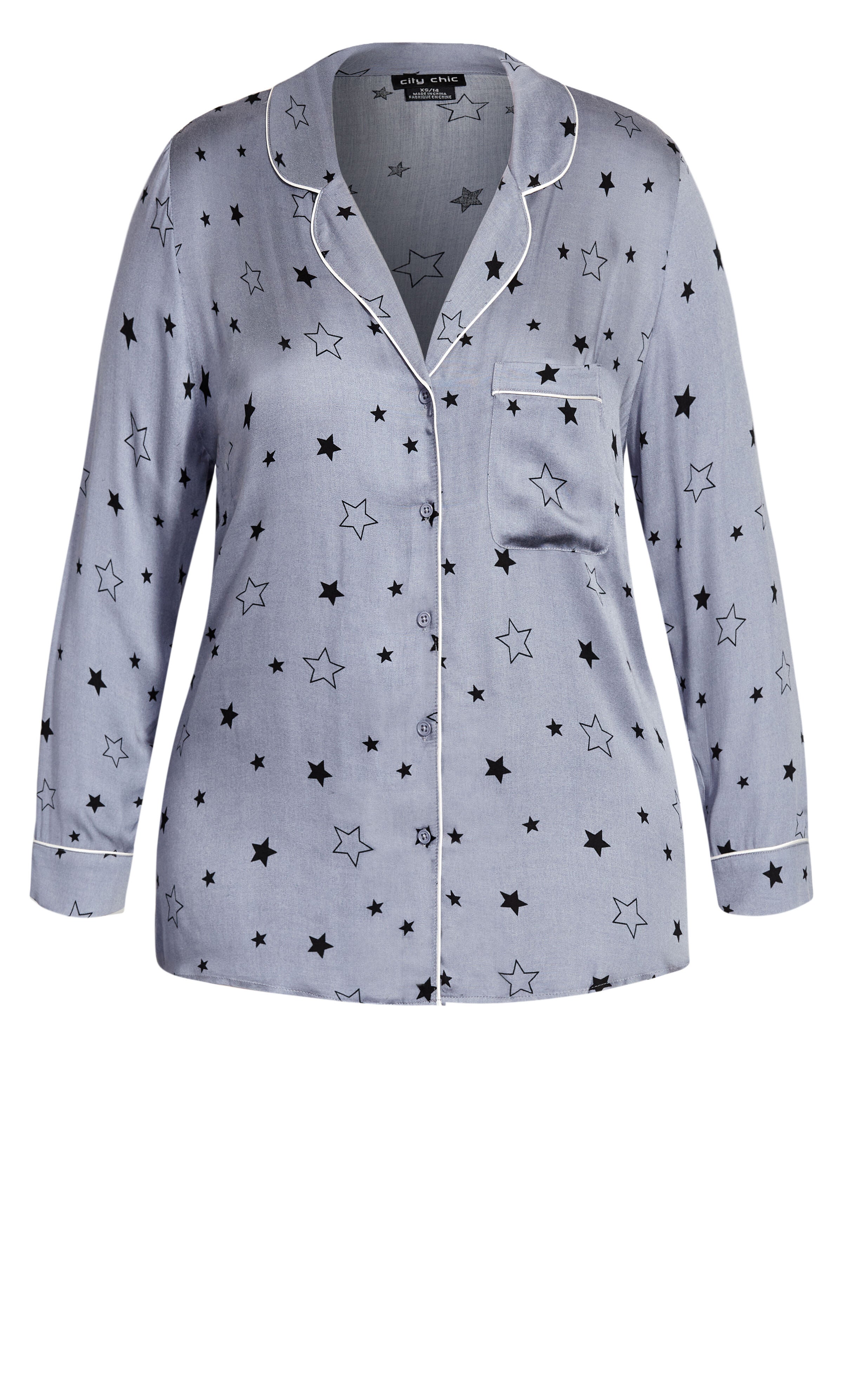 Galaxy Sleep Shirt - gray, , alternate image number 3