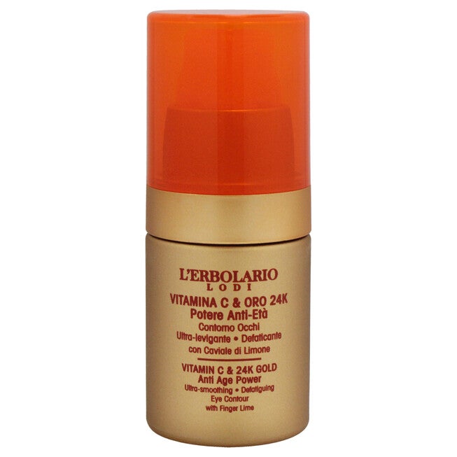 Vitamin C and 24K Gold Ultra Smoothing Defatiguing Eye Contour by LErbolario for Women - 0.5 oz Treatment, See Description, alternate image number 4