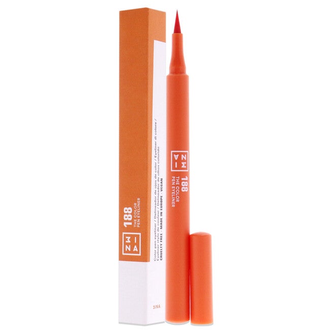The Color Pen Eyeliner - 188 Orange by 3INA for Women - 0.034 oz Eyeliner, NA, alternate image number null