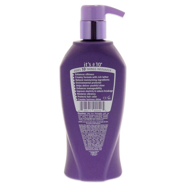 Silk Express Miracle Silk Shampoo by Its A 10 for Unisex - 10 oz Shampoo, See Description, alternate image number 1