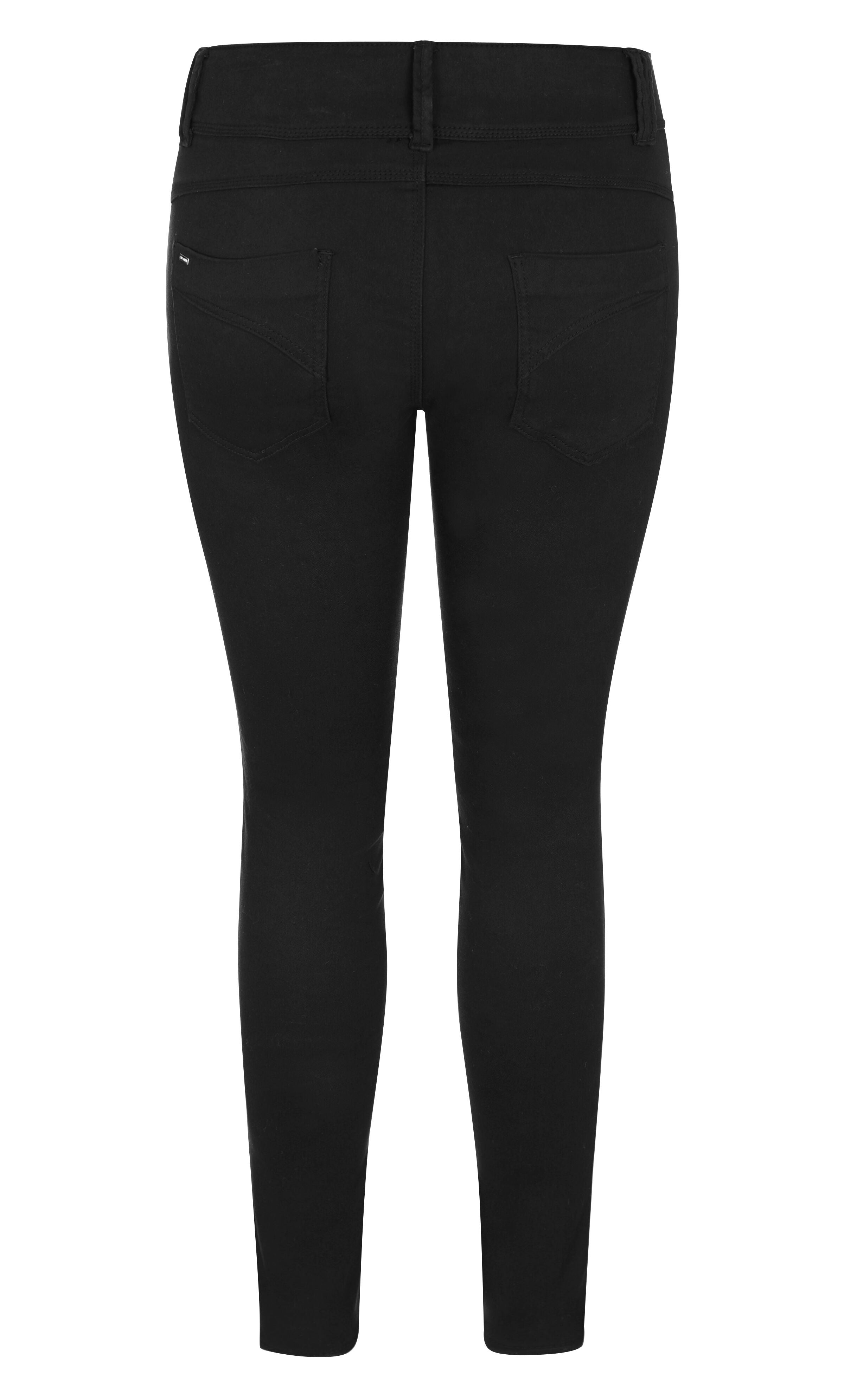 Asha Short High Rise Skinny Jean - black, , alternate image number 4