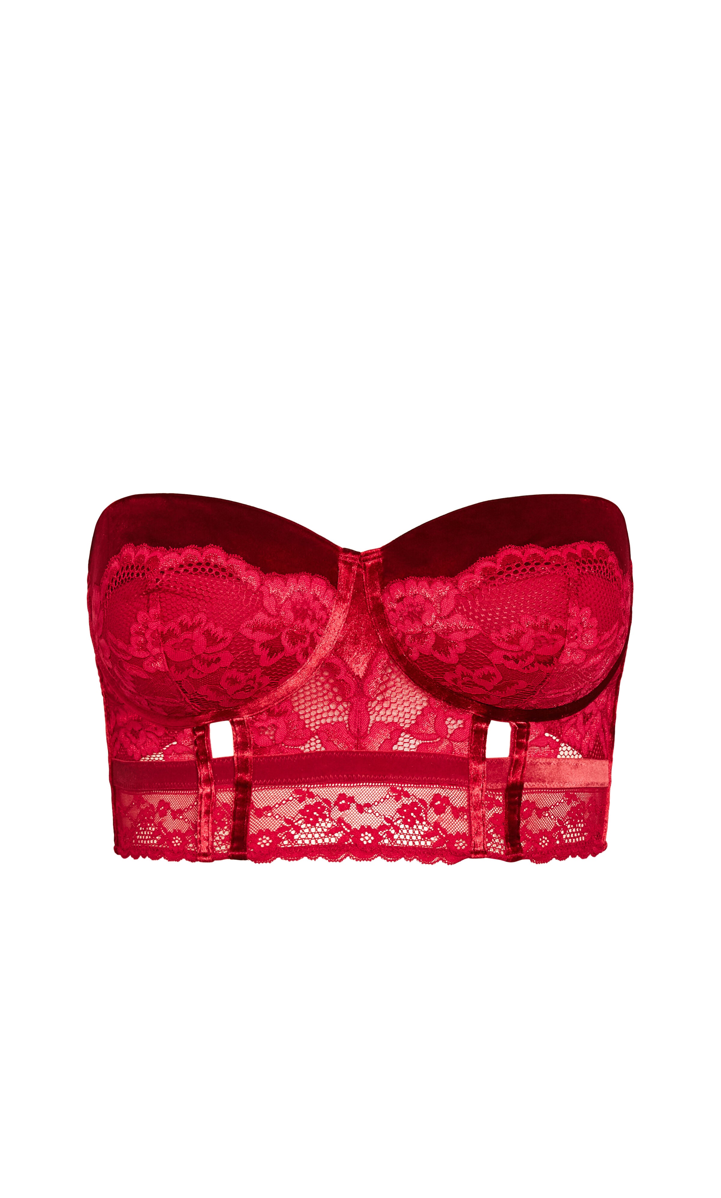 Sylvie Underwire Bustier - pomegranate, , alternate image number 5