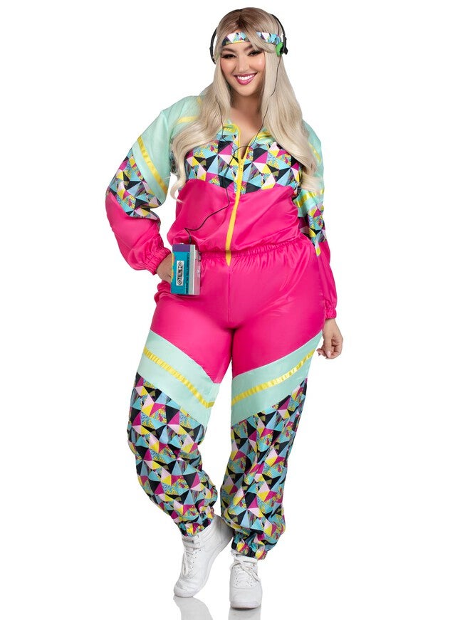 Totally 80s Tracksuit Costume, Multi, alternate image number 2