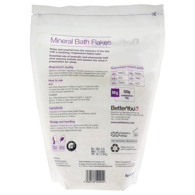 Magnesium Sleep by BetterYou for Unisex - 35.2 oz Bath Salt, See Description, alternate image number 2