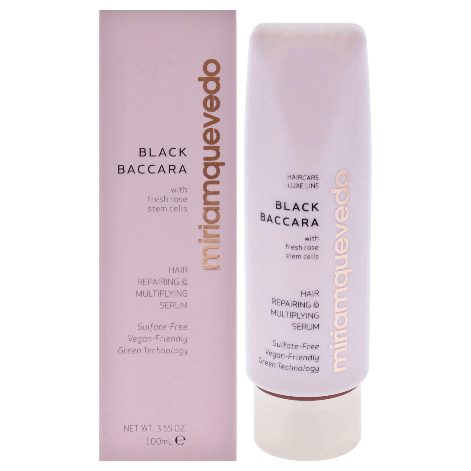 Black Baccara Hair Repairing and Multiplying Serum by Miriam Quevedo for Unisex - 3.55 oz Serum, See Description, hi-res image number 0