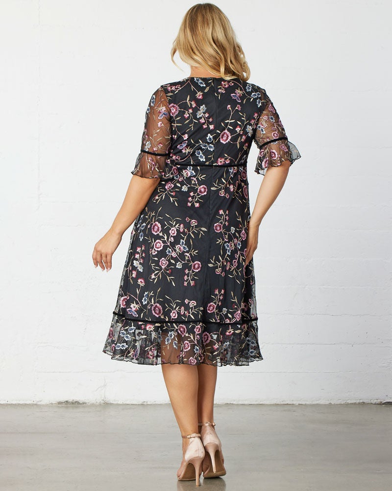 Wildflower Embroidered Dress - SYNC TEST, Moonlit Garden, alternate image number 1
