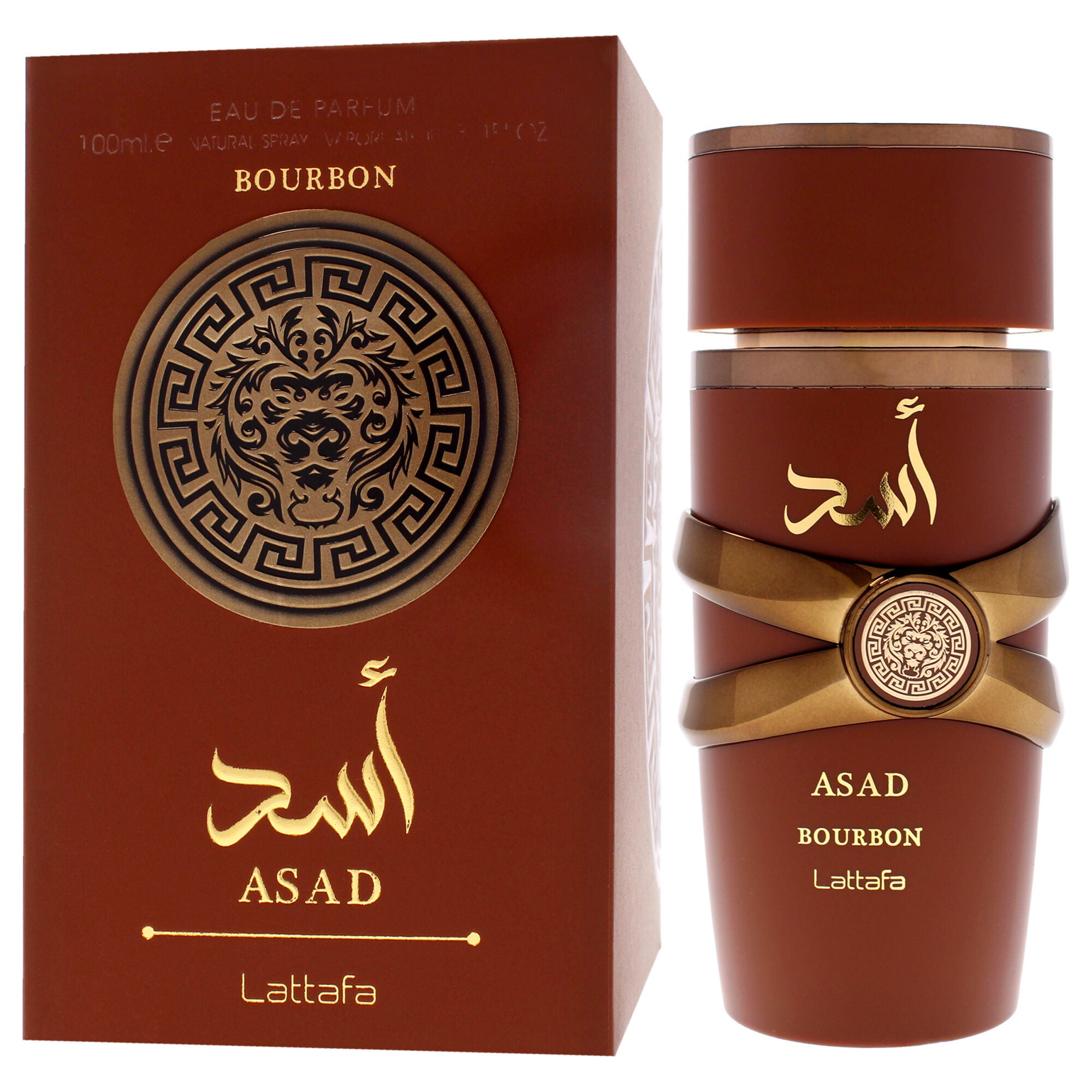 Asad - Bourbon by Lattafa for Men - 3.4 oz EDP Spray, Clear, alternate image number 3