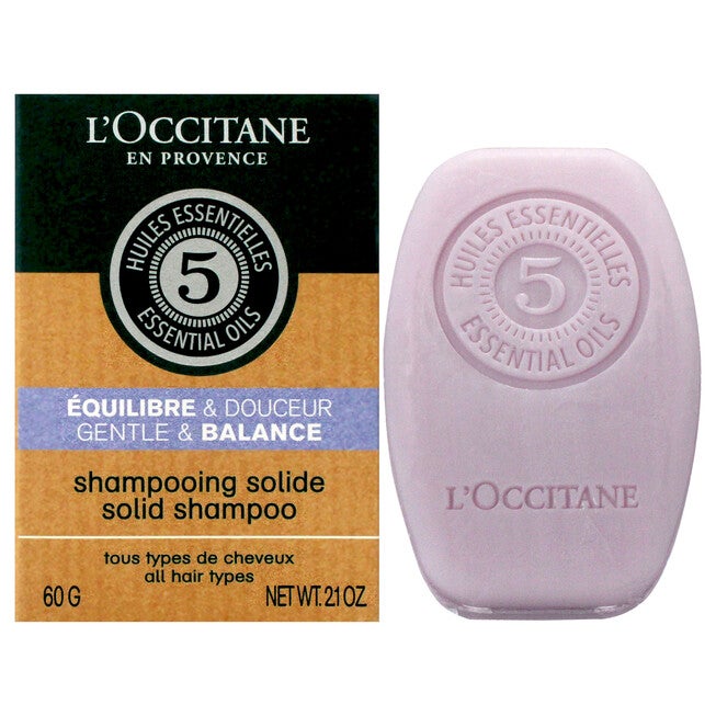 Gentle and Balance Solid Shampoo by LOccitane for Unisex - 2.1 oz Shampoo, See Description, hi-res image number 0