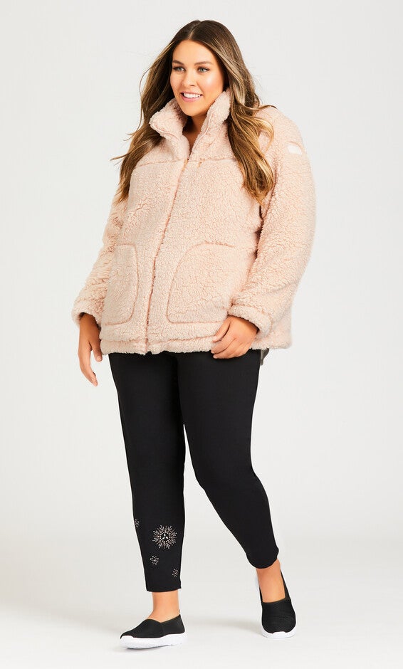 Sketchers Cozy Fleece Reversible Jacket - pink, , alternate image number 5