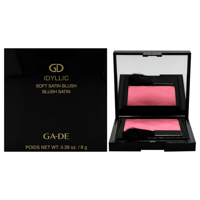 Idyllic Soft Satin Blush Powder - 46 Pacific Pink by GA-DE for Women - 0.28 oz Blush, See Description, hi-res image number 0
