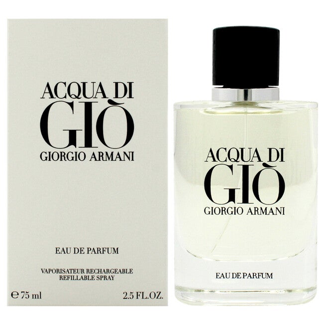 Acqua Di Gio by Giorgio Armani for Men - 2.5 oz EDP Spray (Refillable), See Description, hi-res image number 0