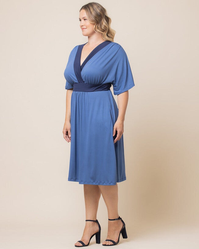 Paige Color Block Midi Dress, Blue Moon, alternate image number 1