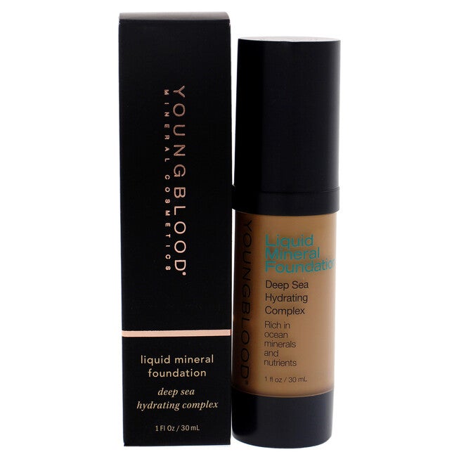 Liquid Mineral Foundation - Suntan by Youngblood for Women - 1 oz Foundation, See Description, hi-res image number 0