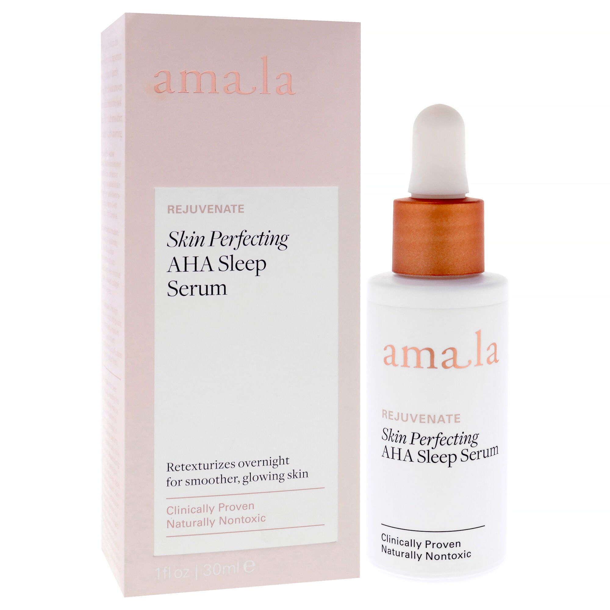 Skin Perfecting AHA Sleep Serum by Amala for Women - 1 oz Serum, See Description, alternate image number 1