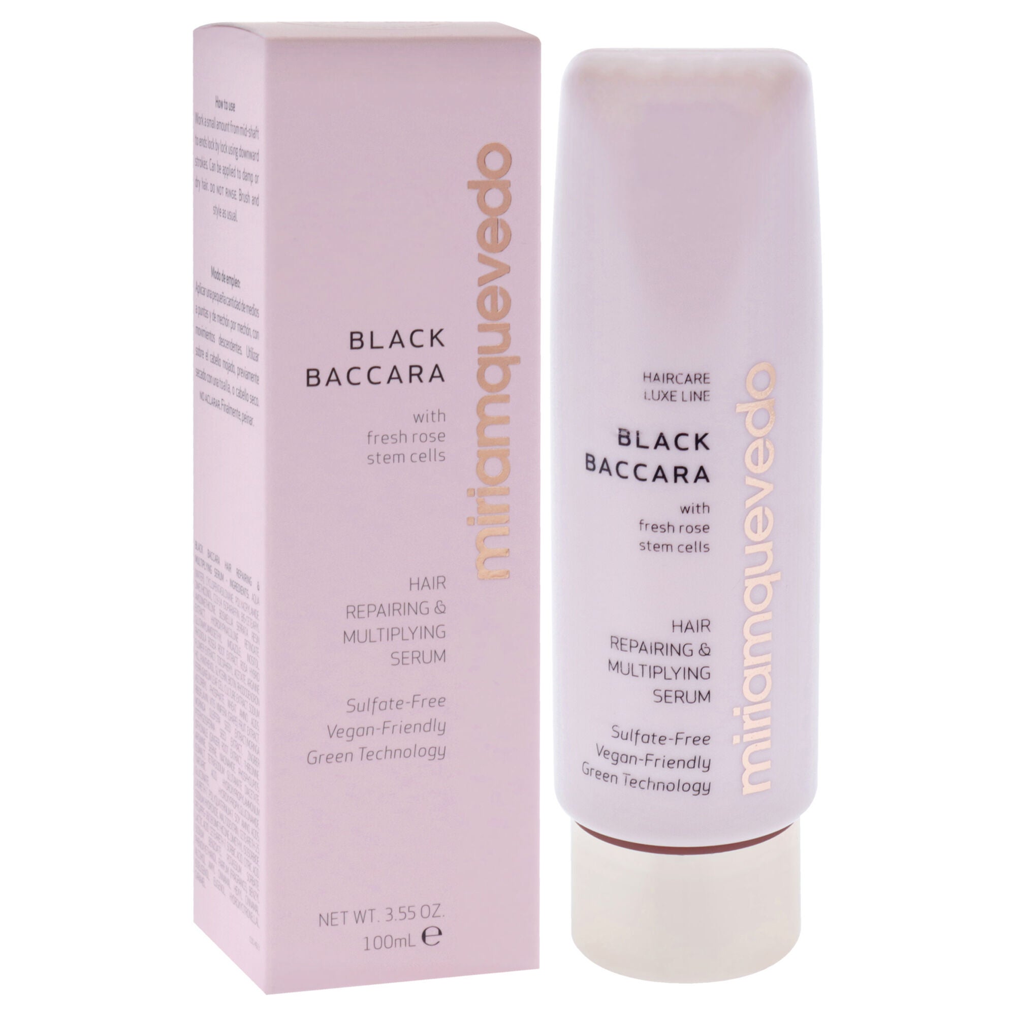 Black Baccara Hair Repairing and Multiplying Serum by Miriam Quevedo for Unisex - 3.55 oz Serum, See Description, alternate image number 1
